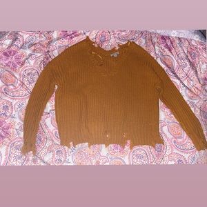 Burnt orange sweater